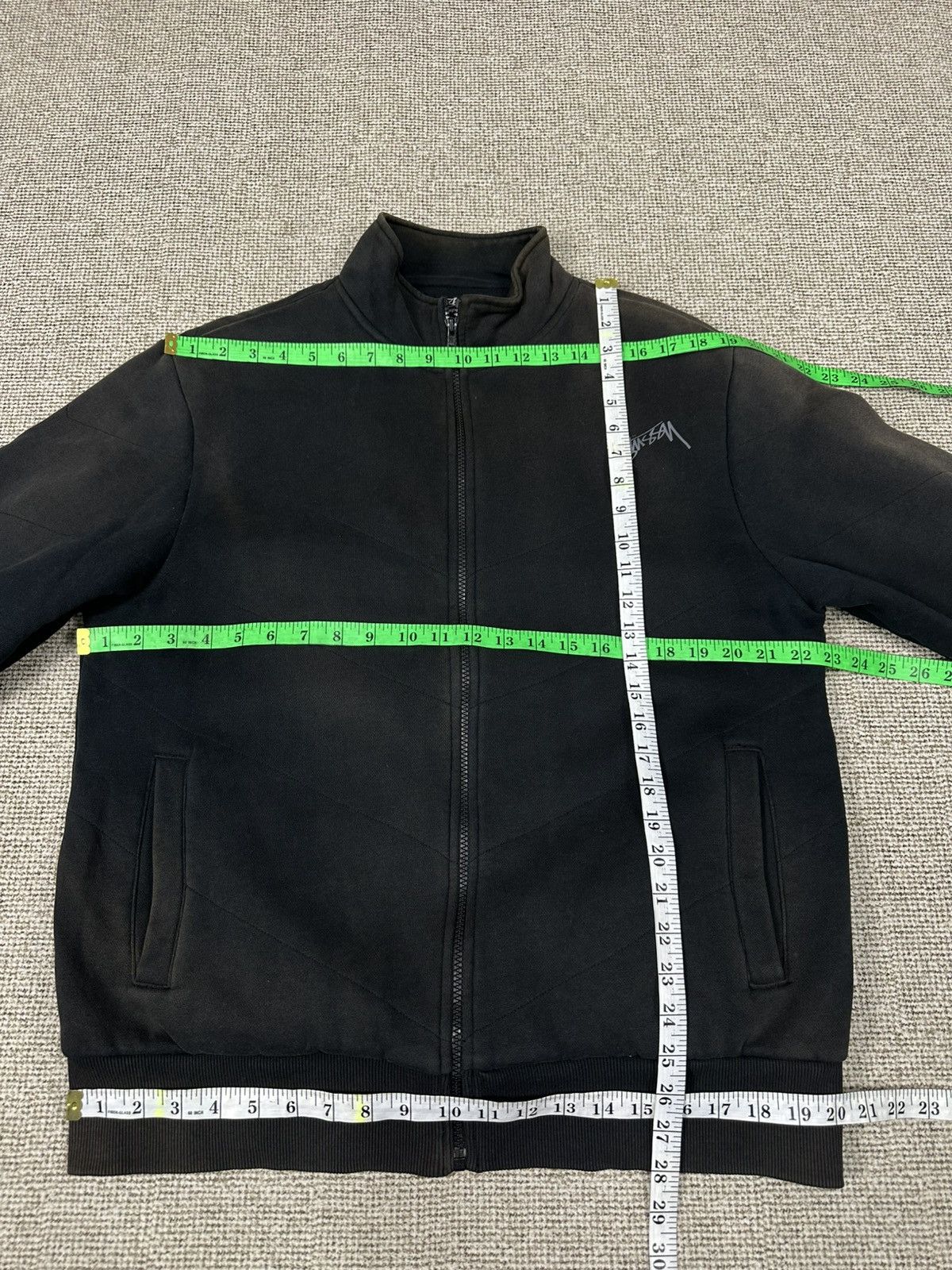 Stussy Vintage Sunfaded Washed Stussy Zipper Sweat Z407 Size US L / EU 52-54 / 3 - 6 Thumbnail