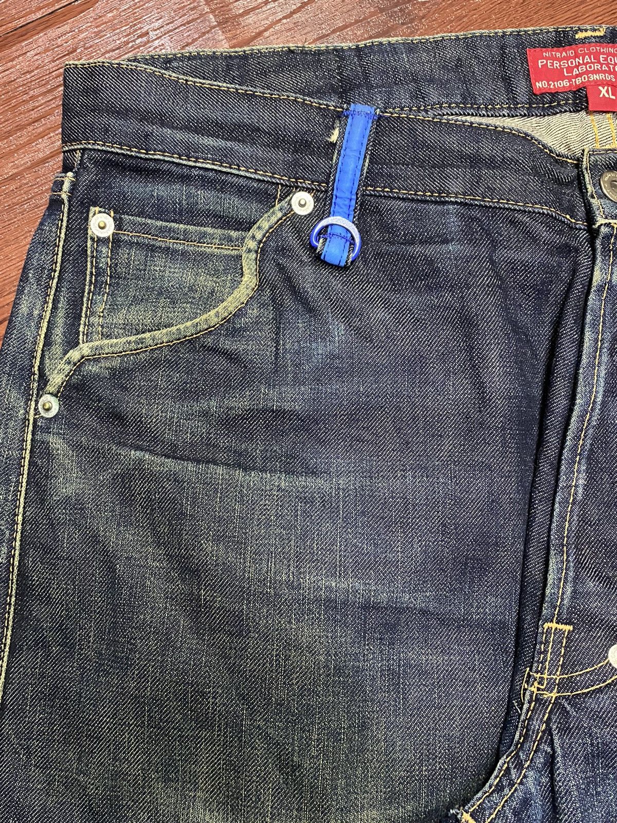 Nitraid Vintage Nitraid Underground Black Denim Selvedge Jeans Size US 37 - 7 Thumbnail