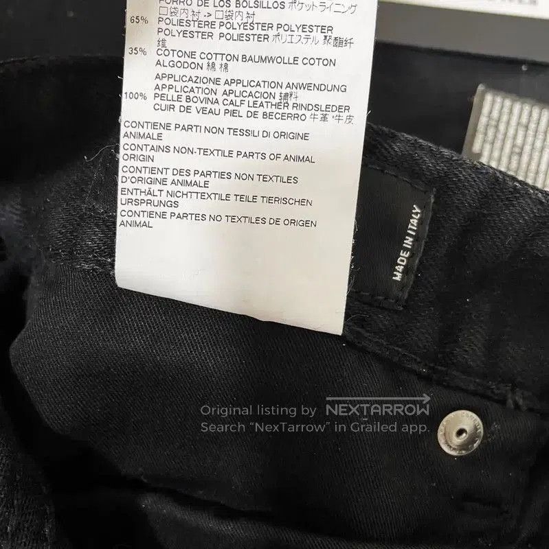 Dsquared2 DSQUARED2 Black Cotton Casual Pants for Men . Size US 26 / EU 42 - 4 Thumbnail