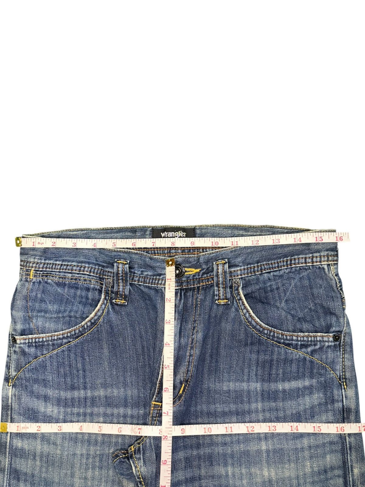 Wrangler Vintage Wrangler Rusty Wash Distress Flare Jeans Size US 32 / EU 48 - 6 Thumbnail
