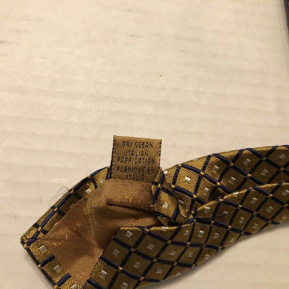 Other today's man men's new gold silk tie 3 1/2" X 57" Size ONE SIZE - 8 Thumbnail