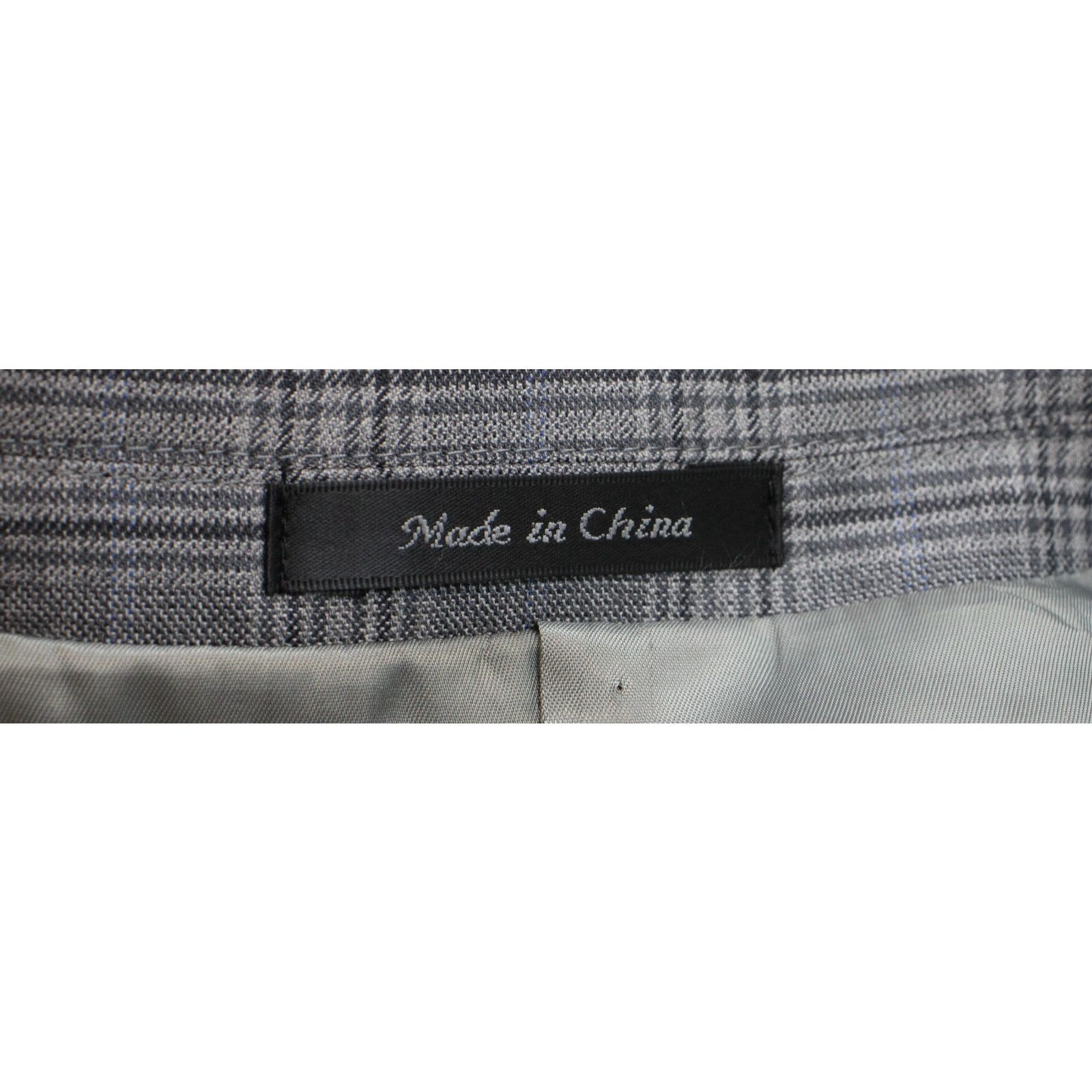Calvin Klein Calvin Klein Blazer Mens 44R Plaid 2 Button Notch Lapel Wool Size 44R - 8 Thumbnail