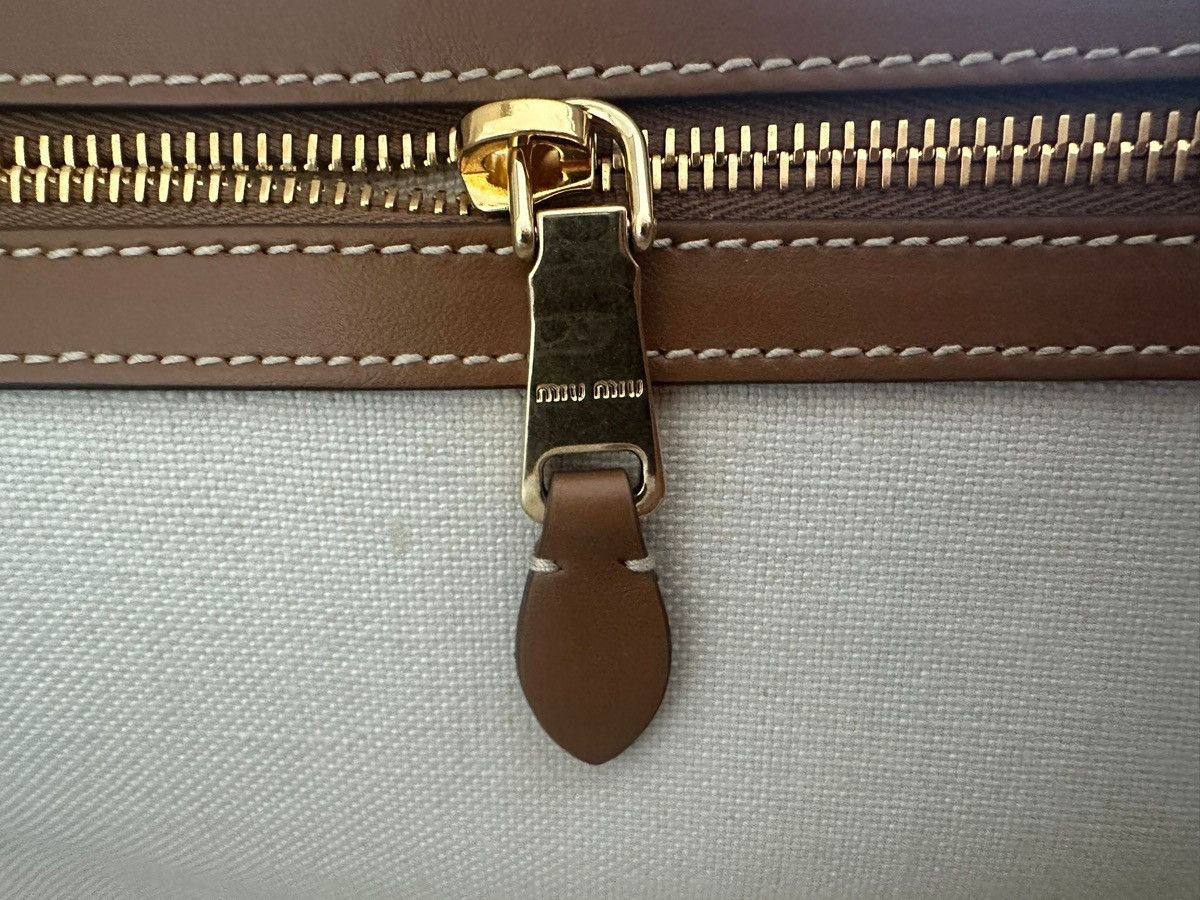 Miu Miu Miu Miu Ivy Corduroy Shopping Bag Cinnamon Size ONE SIZE - 5 Thumbnail