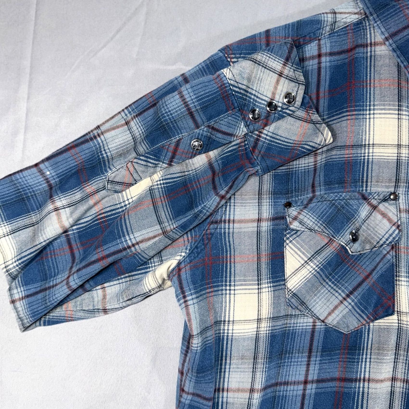 Vintage Kuhl Shirt Mens M Blue Plaid Flannel Snap Front Long Sleeve Casual Size US M / EU 48-50 / 2 - 5 Thumbnail