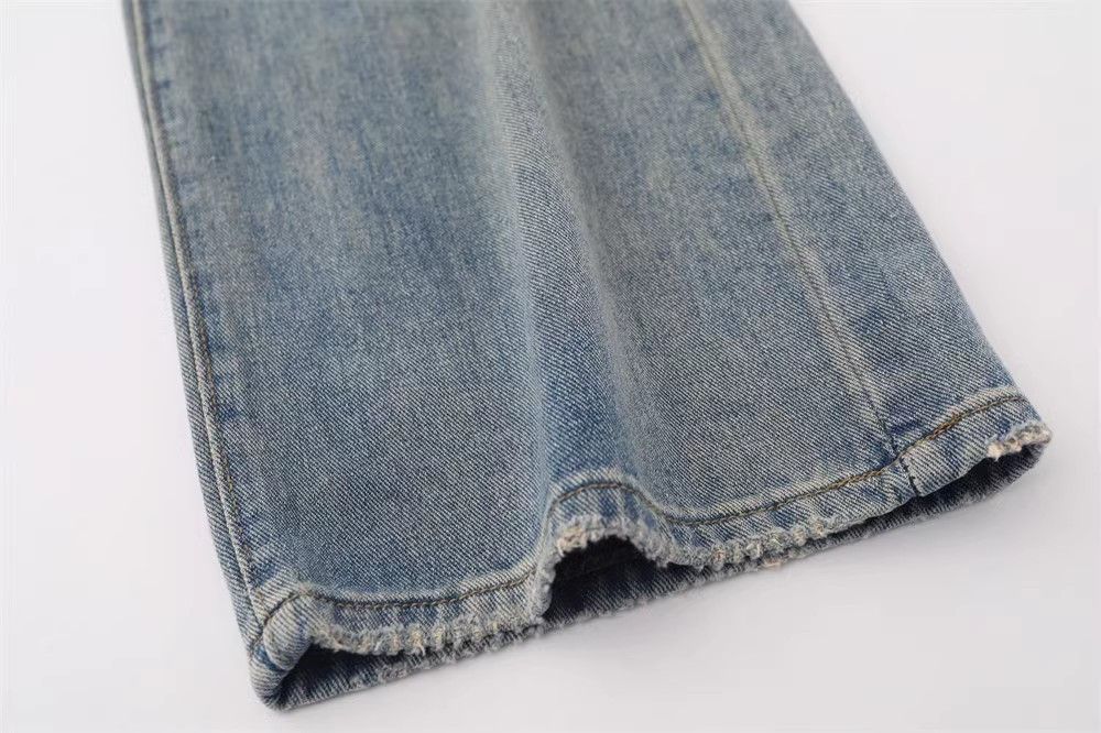 Japanese Brand × Jean Men's street vintage loose straight-leg washed jeans Size US 32 / EU 48 - 6 Thumbnail