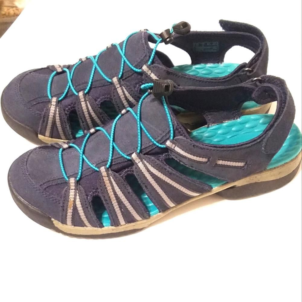 Clarks Clarks Women's Navy Outdoor Sandals Size 11 Size US 11 / IT 41 - 2 Thumbnail
