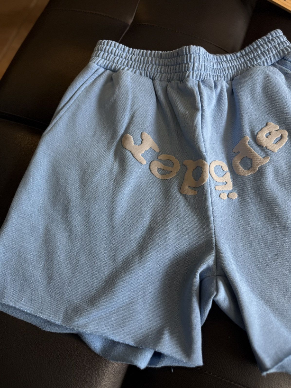 Sp5der Sp5der Sweatshorts Blue Size Large (NEW) Size US 31 - 3 Thumbnail