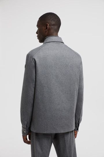 Moncler o1s22i1n1124 Cashmere Down Shirt Jacket in Grey Size US L / EU 52-54 / 3 - 5 Thumbnail