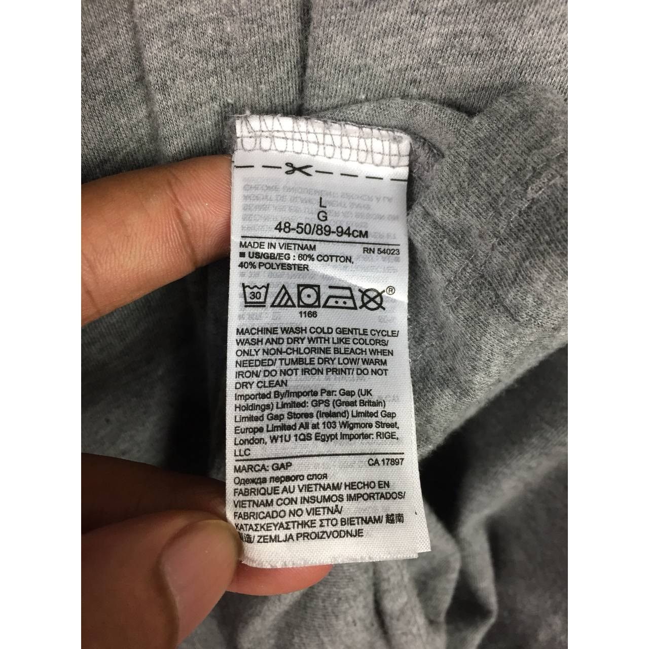Gap GAP Everyday Casual Henley Neck Raglan Tee Size US L / EU 52-54 / 3 - 9 Thumbnail