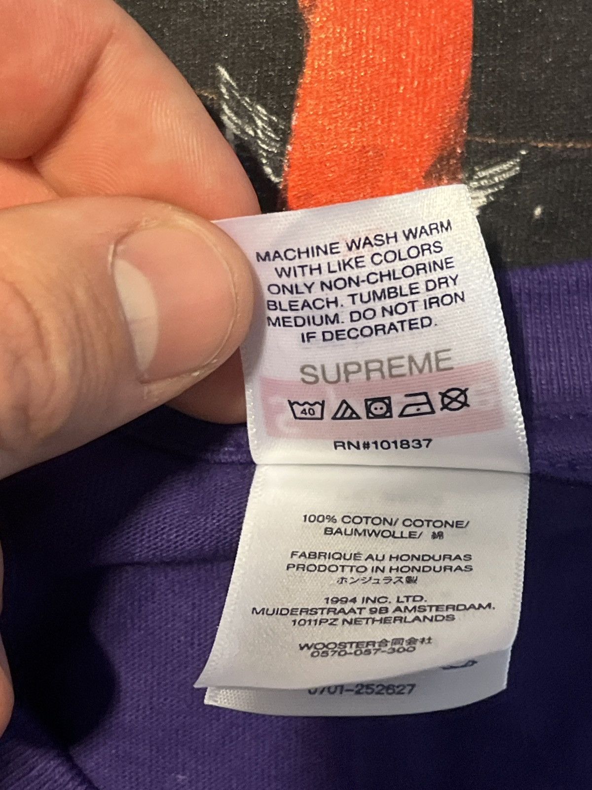 Supreme ‼️Supreme‼️ Playboi Carti Purple Tee Size US XL / EU 56 / 4 - 4 Thumbnail