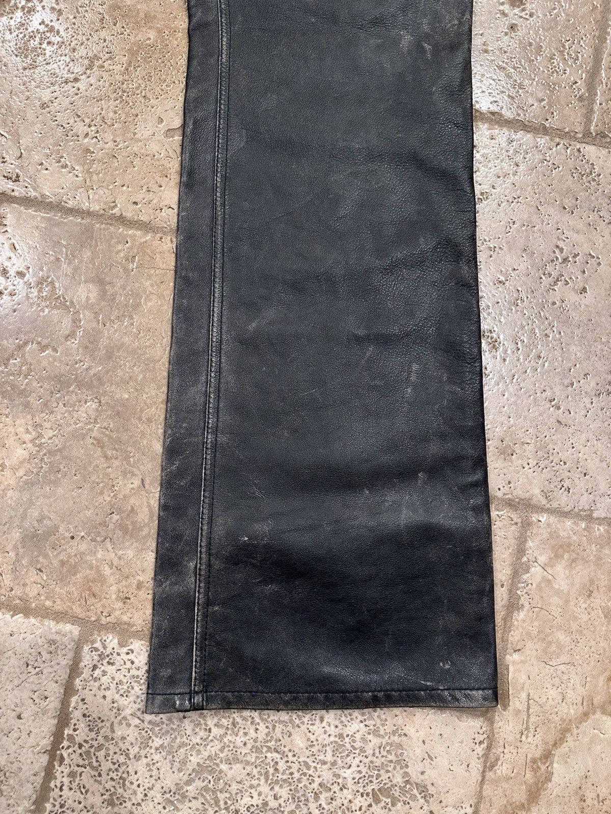 Loewe Loewe Calfskin Nappa Aged Leather Pants Size US 34 / EU 50 - 2 Thumbnail