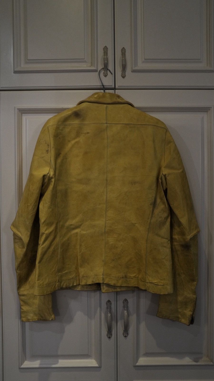 Carol Christian Poell Carol Christian Poell Scarstich yellow leather jacket 2398 Size US S / EU 44-46 / 1 - 4 Thumbnail