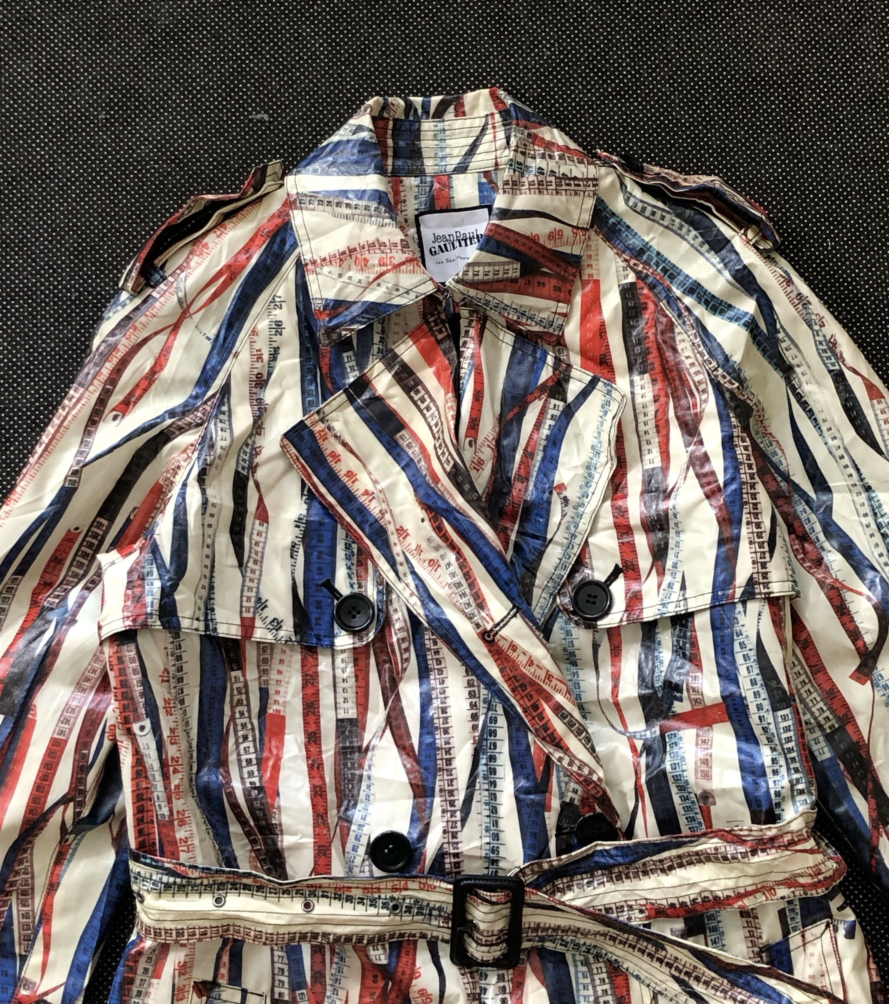 Jean Paul Gaultier RARE🔥FW2015 GAULTIER SEPT PREMIERES RULER TAPE TRENCH COAT Size M / US 6-8 / IT 42-44 - 10 Thumbnail