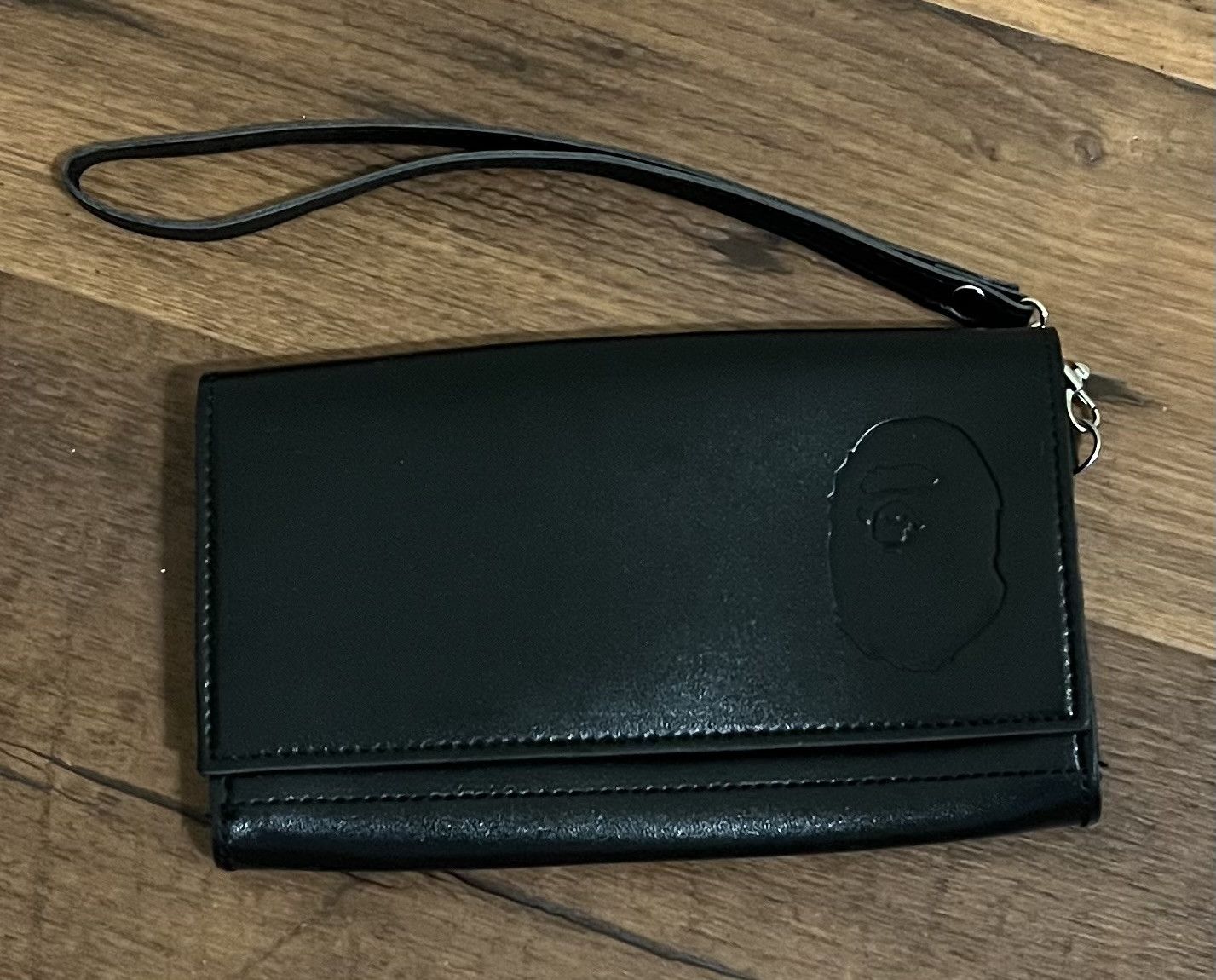 Bape leather wallet carry pouch