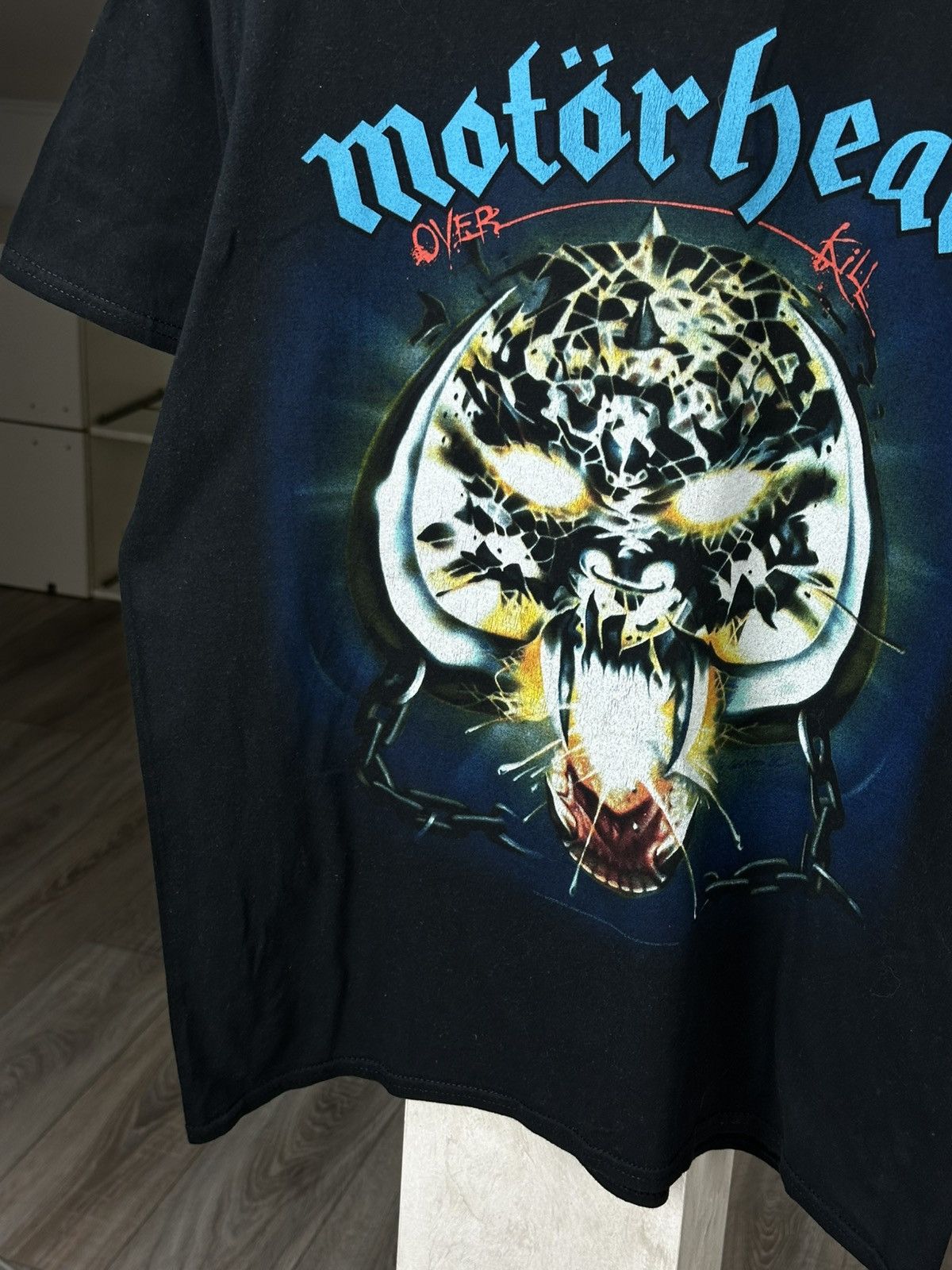 Band Tees Vintage Motörhead Over Kill Black Tee Size US M / EU 48-50 / 2 - 4 Thumbnail