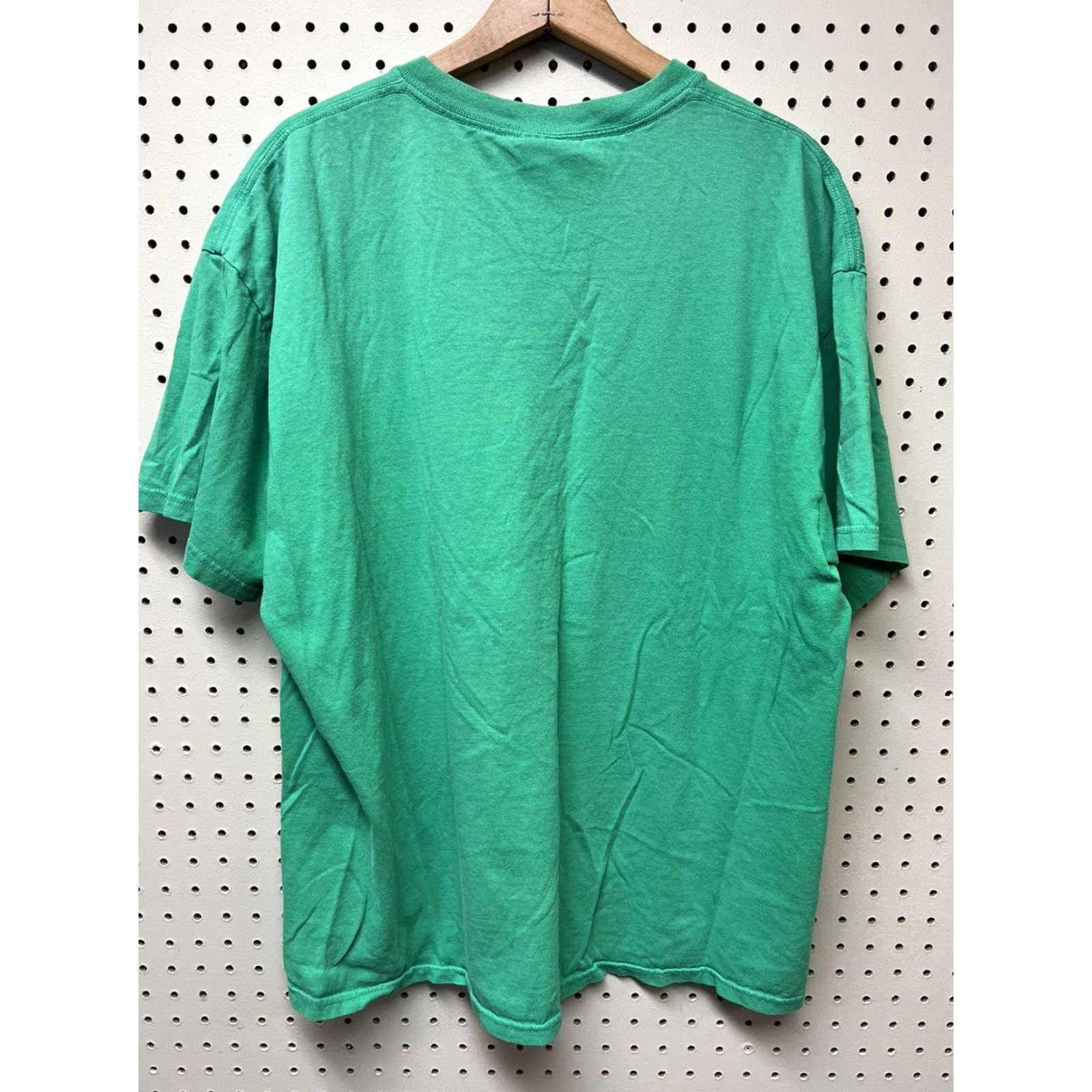 Vintage VINTAGE Six Flags Comet Rollercoaster Woody T-shirt Green Short Sleeve Mens XL Crew Neck Shirt Mens Green 80s 90s Theme Flag Size US XL / EU 56 / 4 - 2 Thumbnail