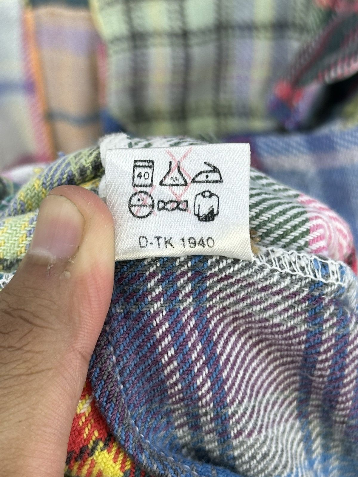 Japanese Brand Patchwork Flannel Shirt Button Up by Catherine Museum Size US L / EU 52-54 / 3 - 16 Thumbnail