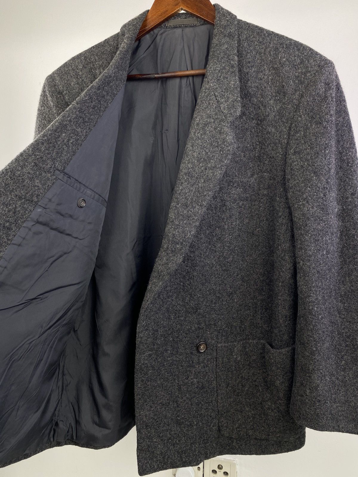 Comme des Garcons Homme Vintage Comme des Garcons Homme Oversized Mohair Wool Jacket Size US M / EU 48-50 / 2 - 7 Thumbnail