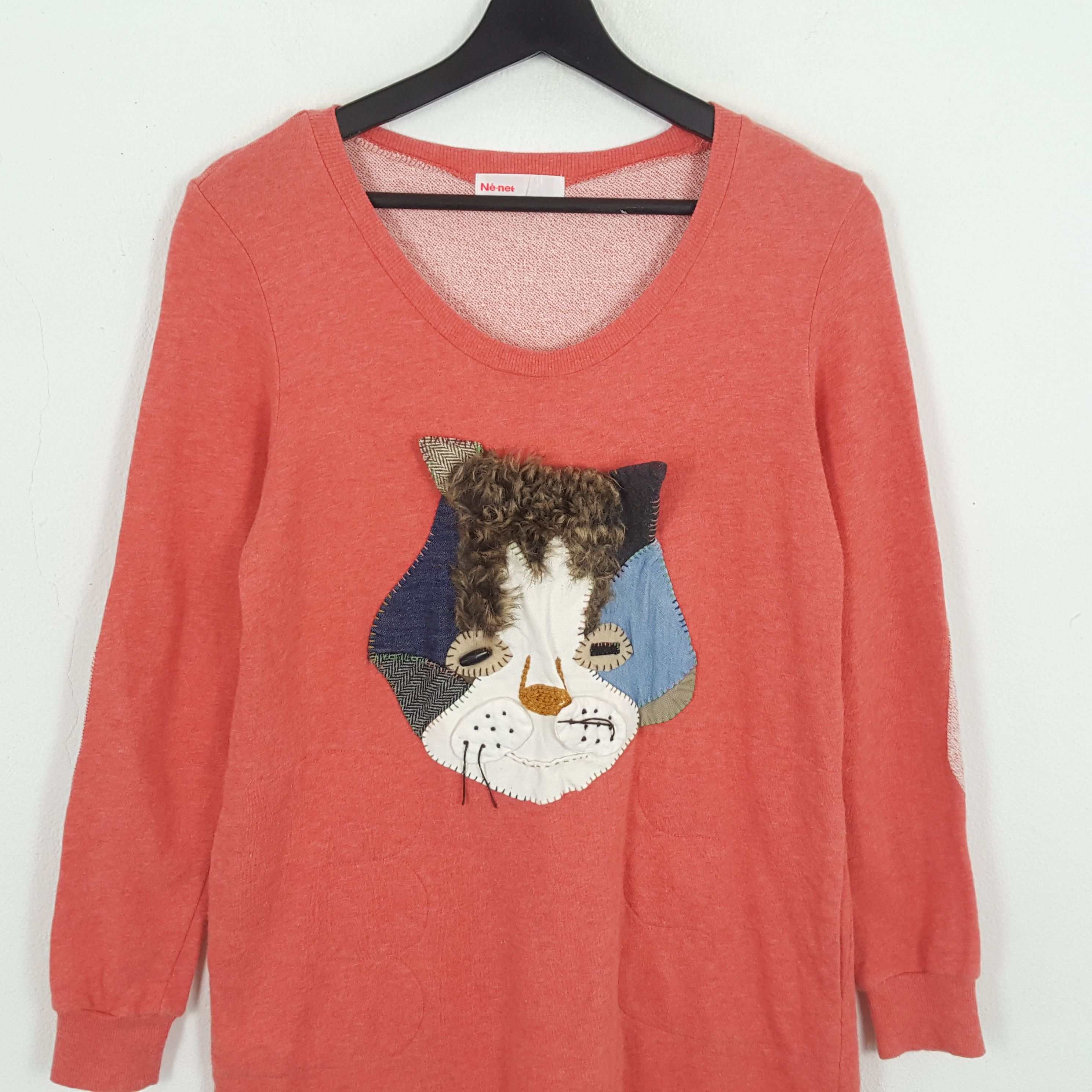 Issey Miyake × Ne-Net × Vintage NE-NET by Designer Issey Miyake Fashion Style Sweatshirt Size XS / US 0-2 / IT 36-38 - 2 Thumbnail