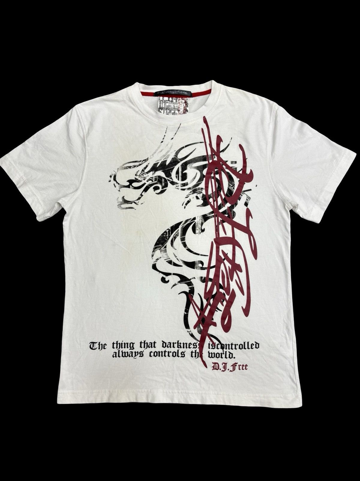 💥DJ💥Very Rare DJFree Mural Style Shirt F586