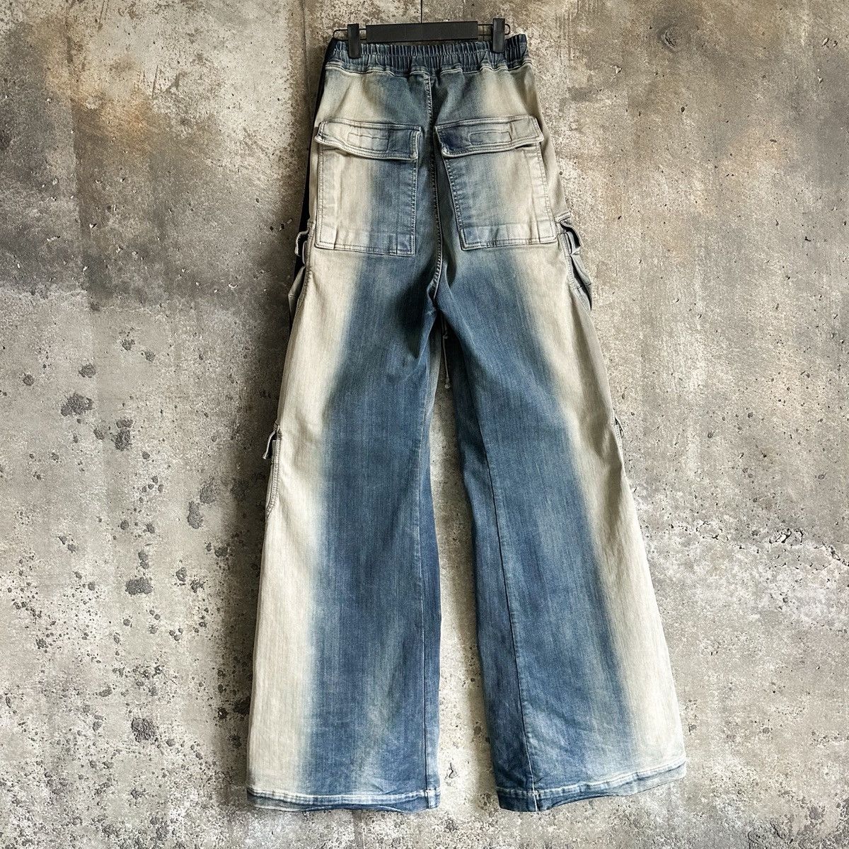 Rick Owens RUNWAY EDFU SS23 Double Cargo Jumbo Bela Mineral Wash Pants Size US 32 / EU 48 - 3 Thumbnail