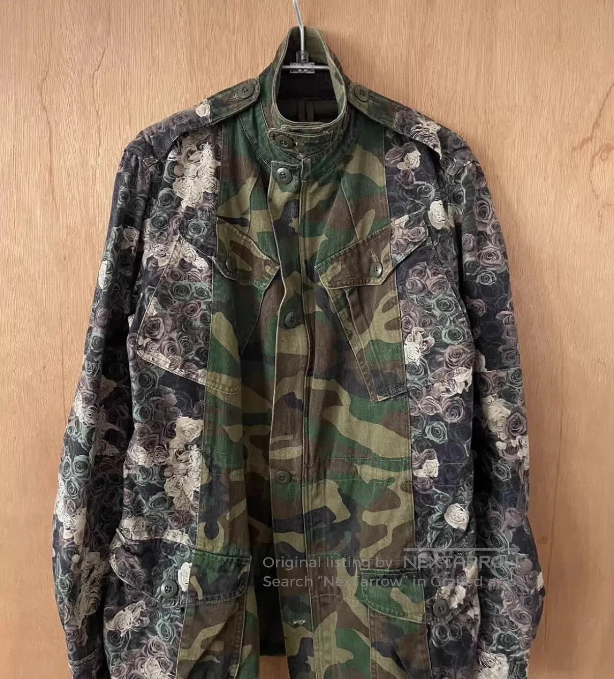 Maison MIHARA YASUHIRO Green Camo Floral Patchwork Jacket Size S. Size US S / EU 44-46 / 1 - 5 Thumbnail