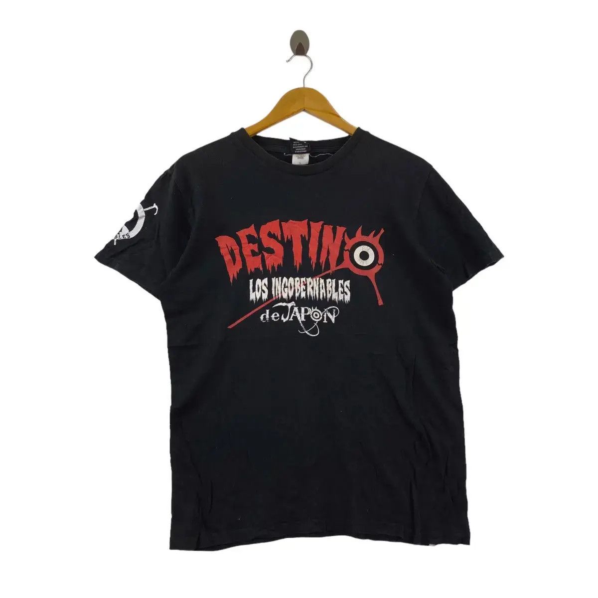 Vintage Vintage LOS INGOBERNABLES DE JAPON Pro Wrestling Tee Shirt Size US XL / EU 56 / 4 - 1 Thumbnail