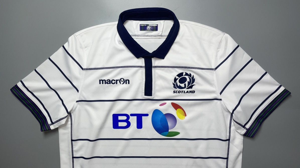 Macron RUGBY SCOTLAND MACRON 2016/2017 AWAY JERSEY Size US XXL / EU 58 / 5 - 2 Thumbnail