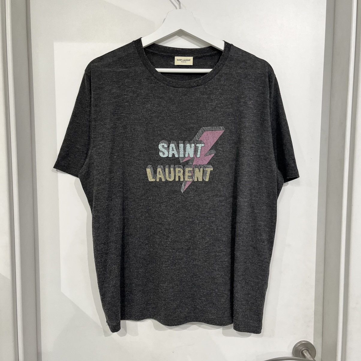 Saint Laurent Paris Saint Laurent Paris Bolt Tee Size US L / EU 52-54 / 3 - 1 Thumbnail