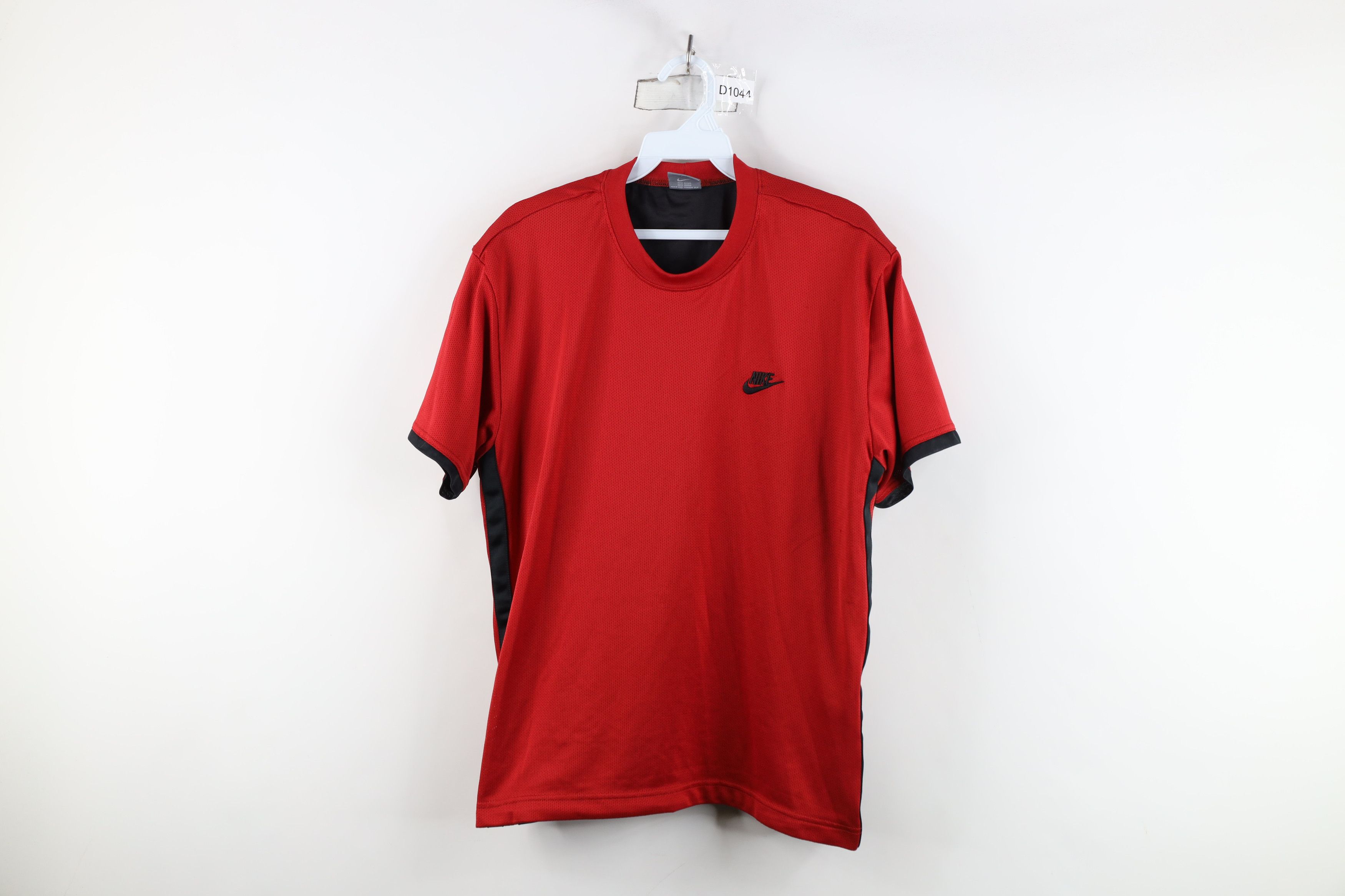 Nike × Vintage Vintage 90s Y2K Nike Mini Swoosh Spell Out Mesh T-Shirt Size US L / EU 52-54 / 3 - 1 Thumbnail