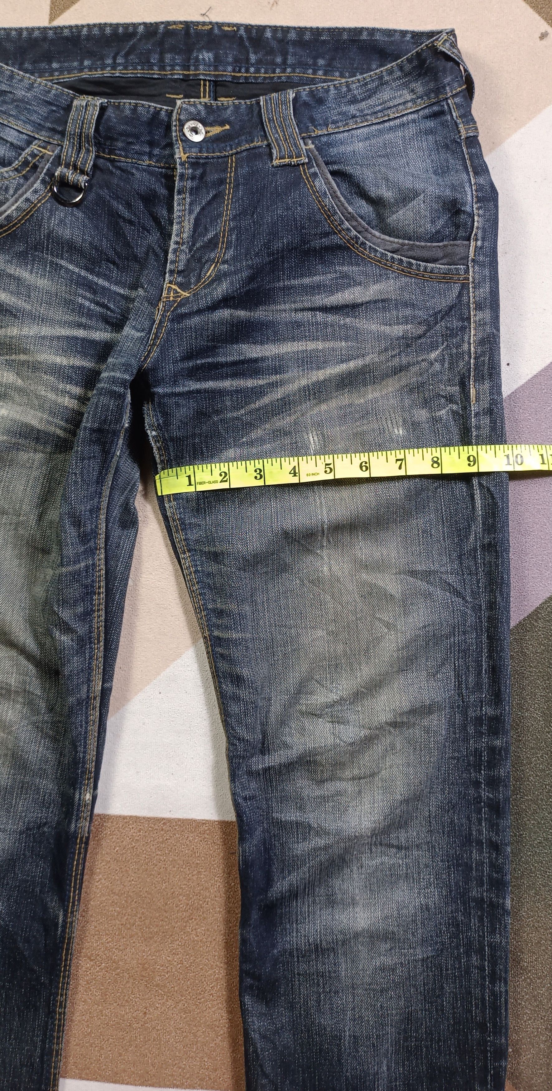 Japanese Brand HideAways Flare INDIGO Distressed Jeans Size US 32 / EU 48 - 17 Thumbnail