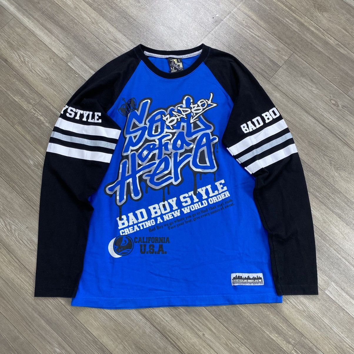 Japanese Brand 2000s BadBoy Soul of A Hero Graffity Lgb Style Longsleeve Size US M / EU 48-50 / 2 - 1 Thumbnail