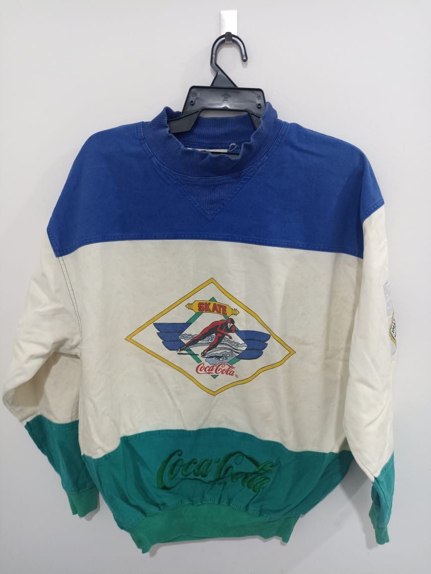 Coca Cola Vintage CocaCola Sweatshirt Size US L / EU 52-54 / 3 - 1 Thumbnail