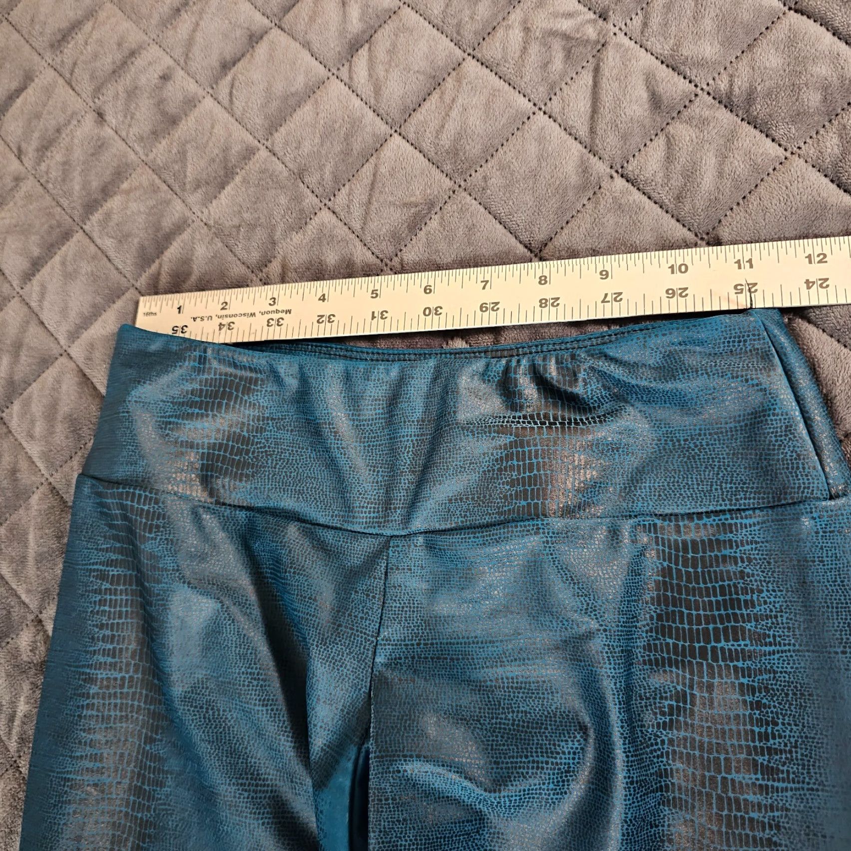 Vintage ONZIE Women's Leggings Athletic Mid Rise Workout Dark Blue Size XS Alligator Size 26" / US 2 / IT 38 - 5 Thumbnail
