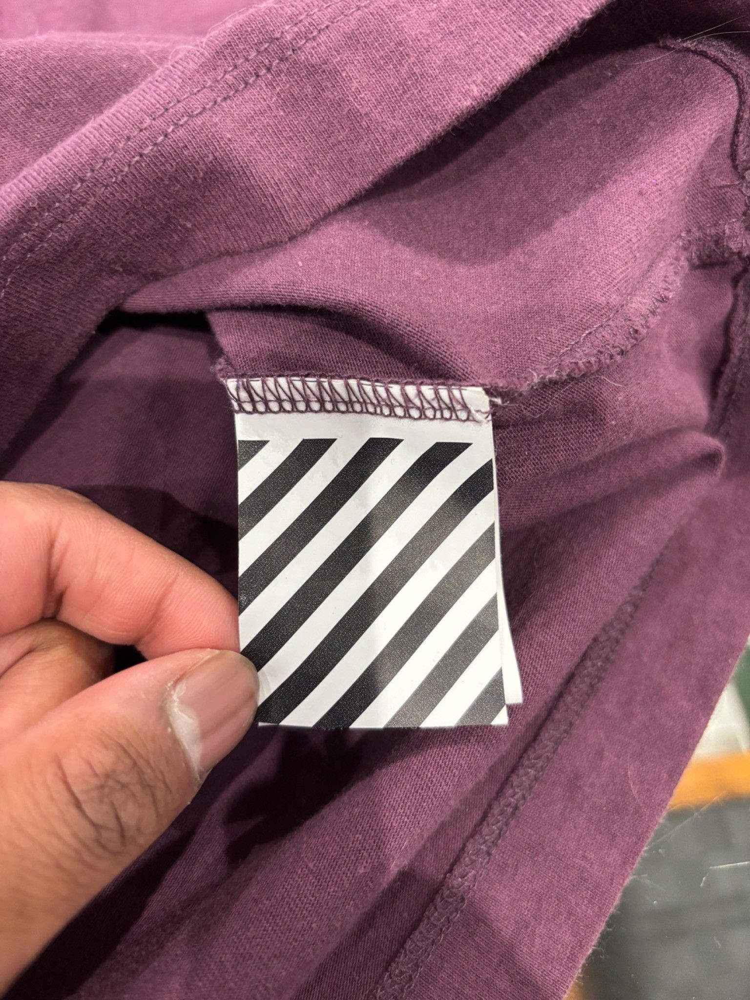 Off-White OFF-WHITE Diagonal Tape Arrows Crew Sweatshirt Purple Size US XL / EU 56 / 4 - 7 Thumbnail