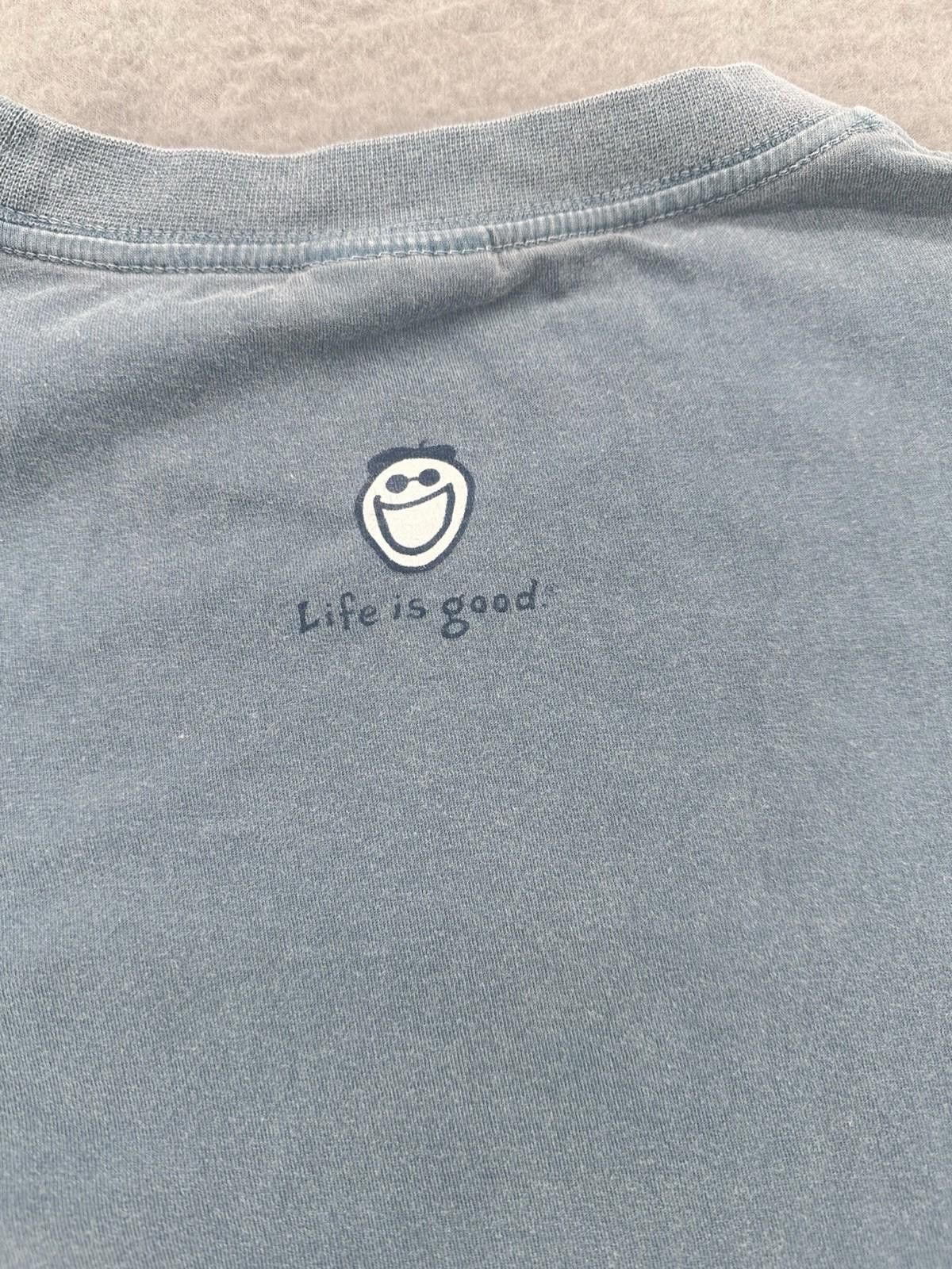 Life is Good Life is Good Golf T-Shirt Men's Size M Gray Jam Shirt Size US M / EU 48-50 / 2 - 8 Thumbnail