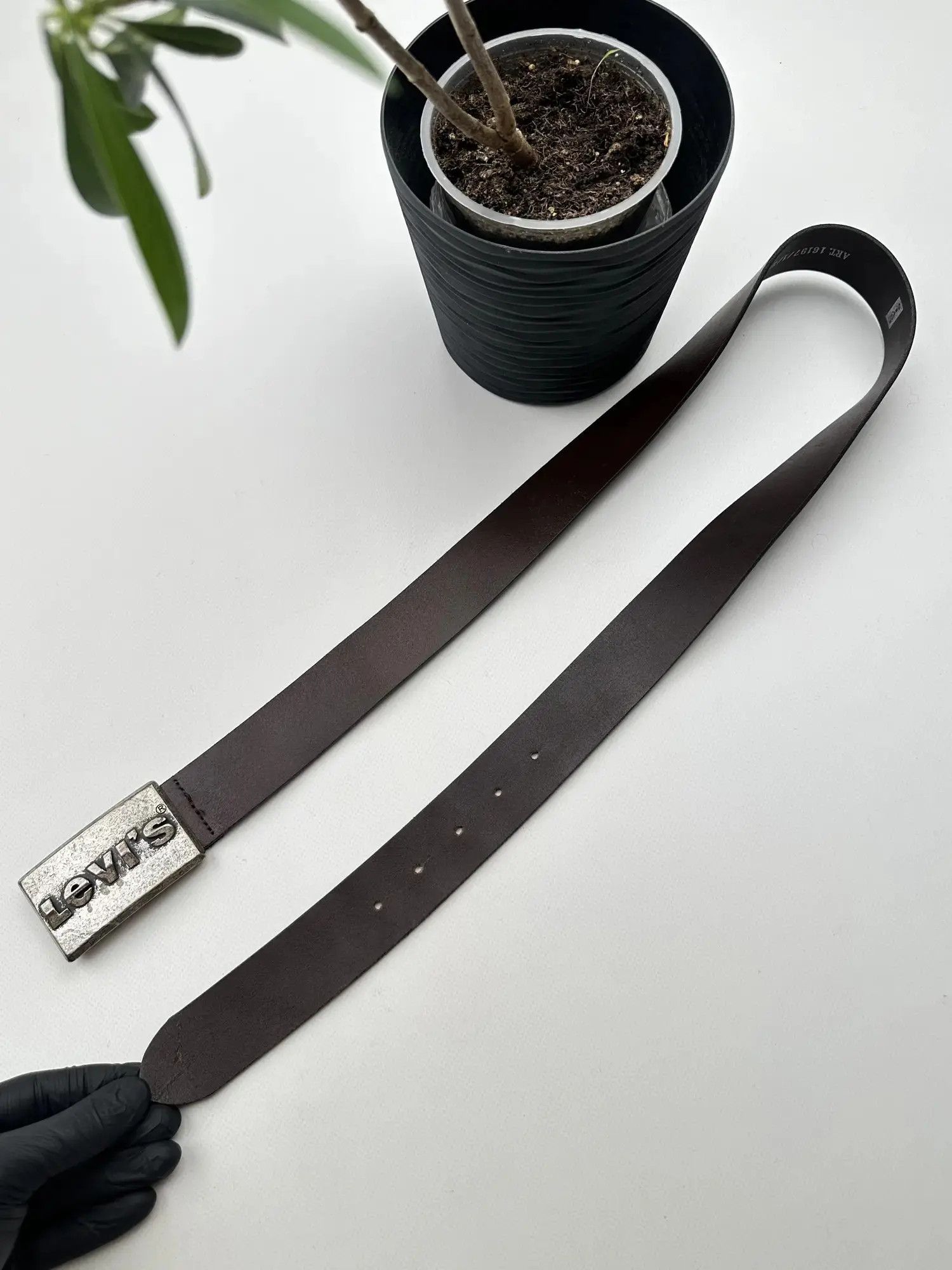 Levi's Levi’s Vintage Leather Belt (36) Size 34 - 2 Thumbnail