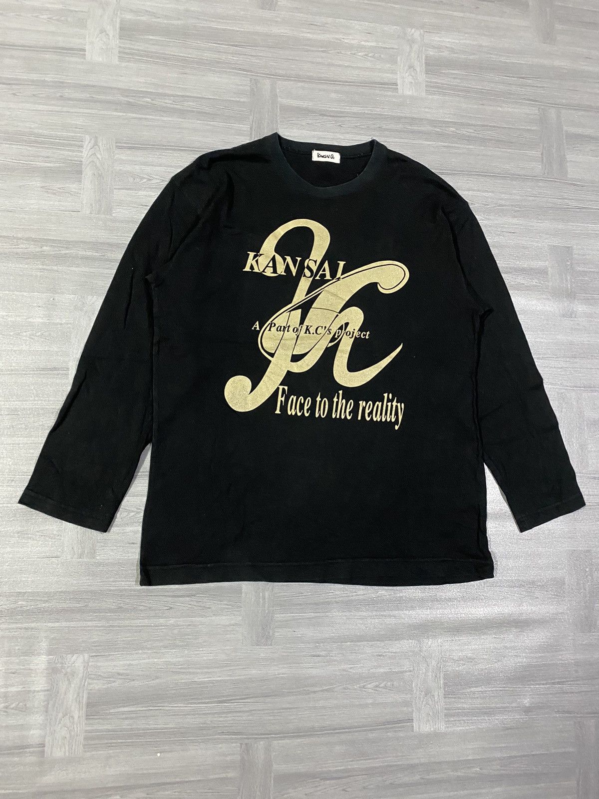 Kansai Yamamoto Vintage Kansai O2 tshirt long sleeve spellout Size US L / EU 52-54 / 3 - 3 Thumbnail