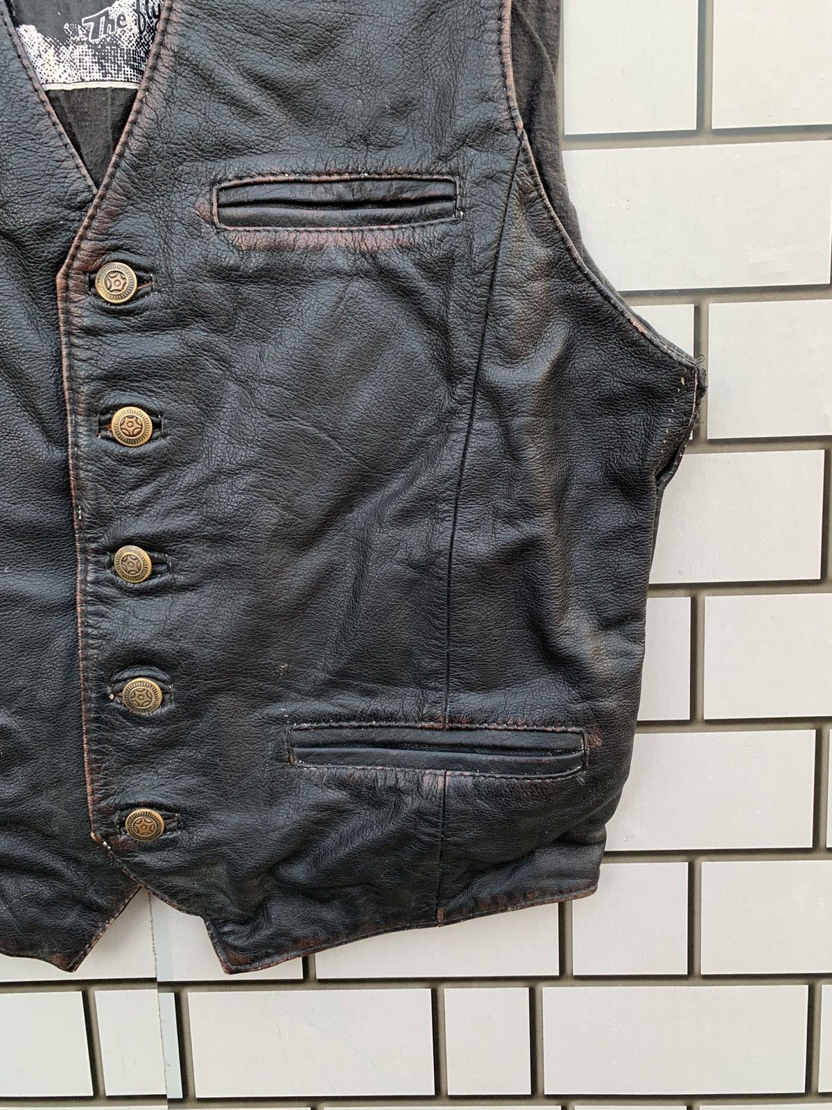 Vintage Vintage ECHT LEDER The Flying Vests Leather Jacket Size US M / EU 48-50 / 2 - 6 Thumbnail