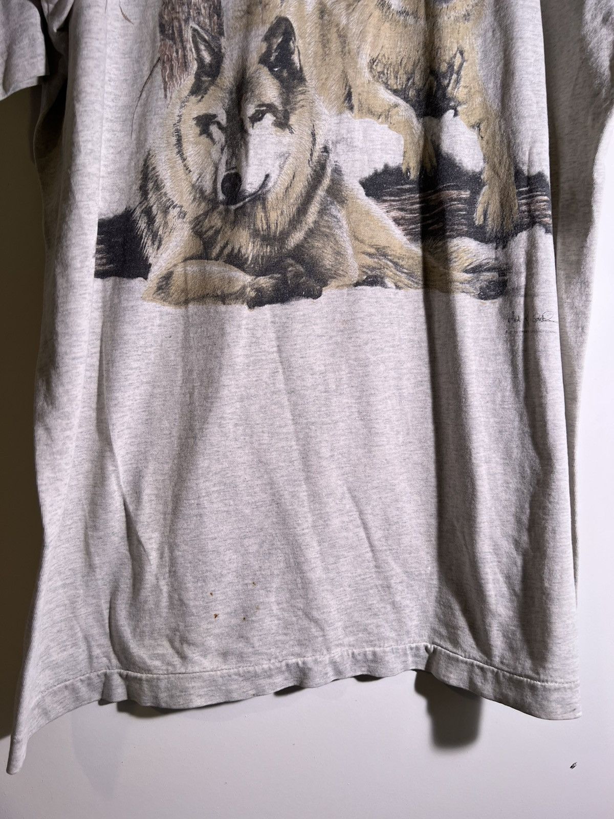 Vintage 90’s 2000’s Y2K VTG Vintage Wolves Wolf Alaska Retro T Shirt Size US XL / EU 56 / 4 - 4 Thumbnail