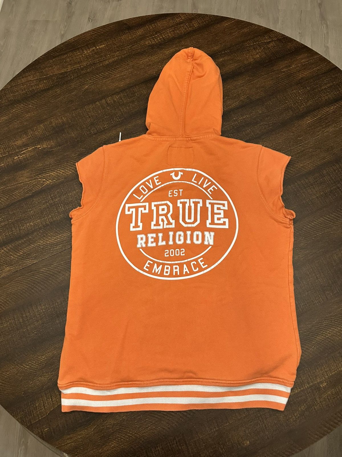 True Religion TRUE RELIGION MEN'S LACE UP SLEEVELESS HOODIE-SIZE XL Size US XL / EU 56 / 4 - 1 Thumbnail