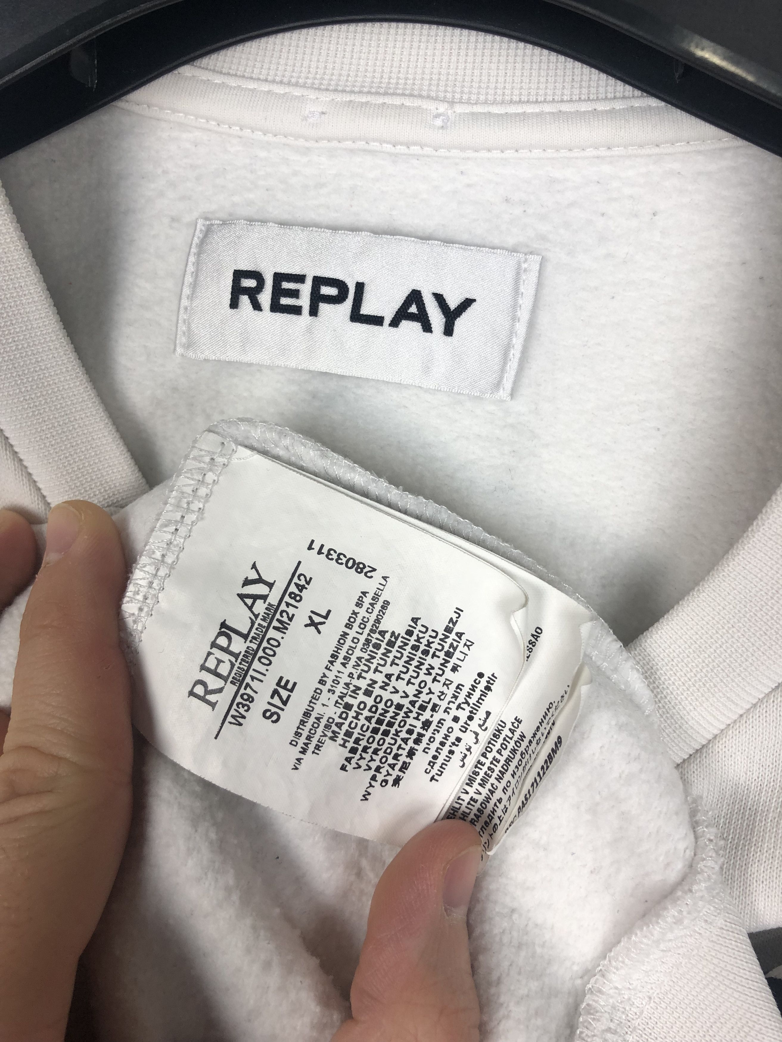 Replay Replay Paris Sweatshirt Crewneck White size XL Size XL / US 12-14 / IT 48-50 - 10 Thumbnail
