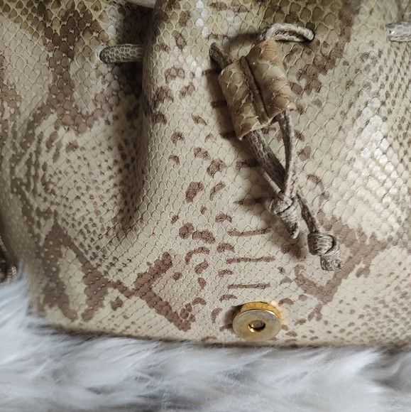 Vintage vintage Sharif snake textured handbag Size ONE SIZE - 3 Thumbnail