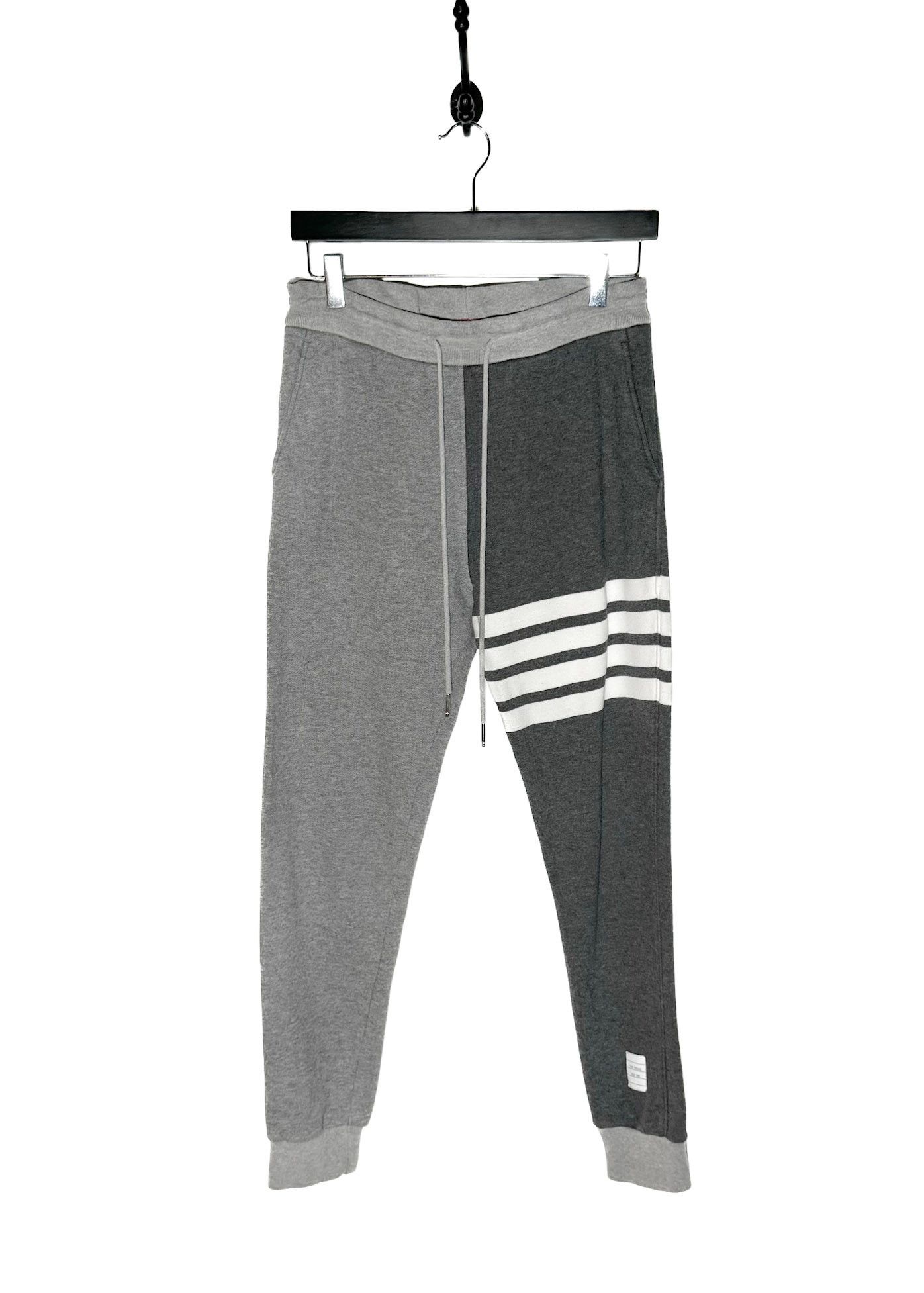 Thom Browne Thom Browne Grey Colorblock 4-bar Sweatpants Size 26" / US 2 / IT 38 - 1 Thumbnail