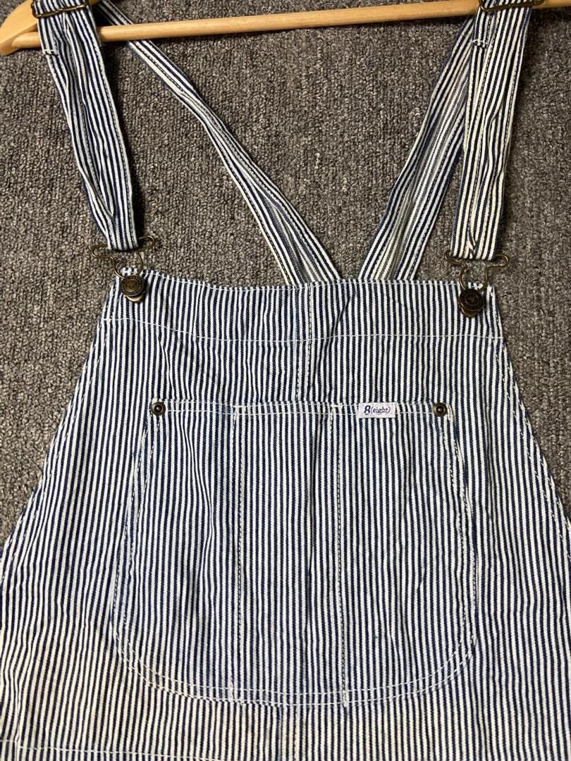 Japanese Brand Eight TradeMark Standard Stripes Denim Overalls (197) Size US 39 - 11 Thumbnail