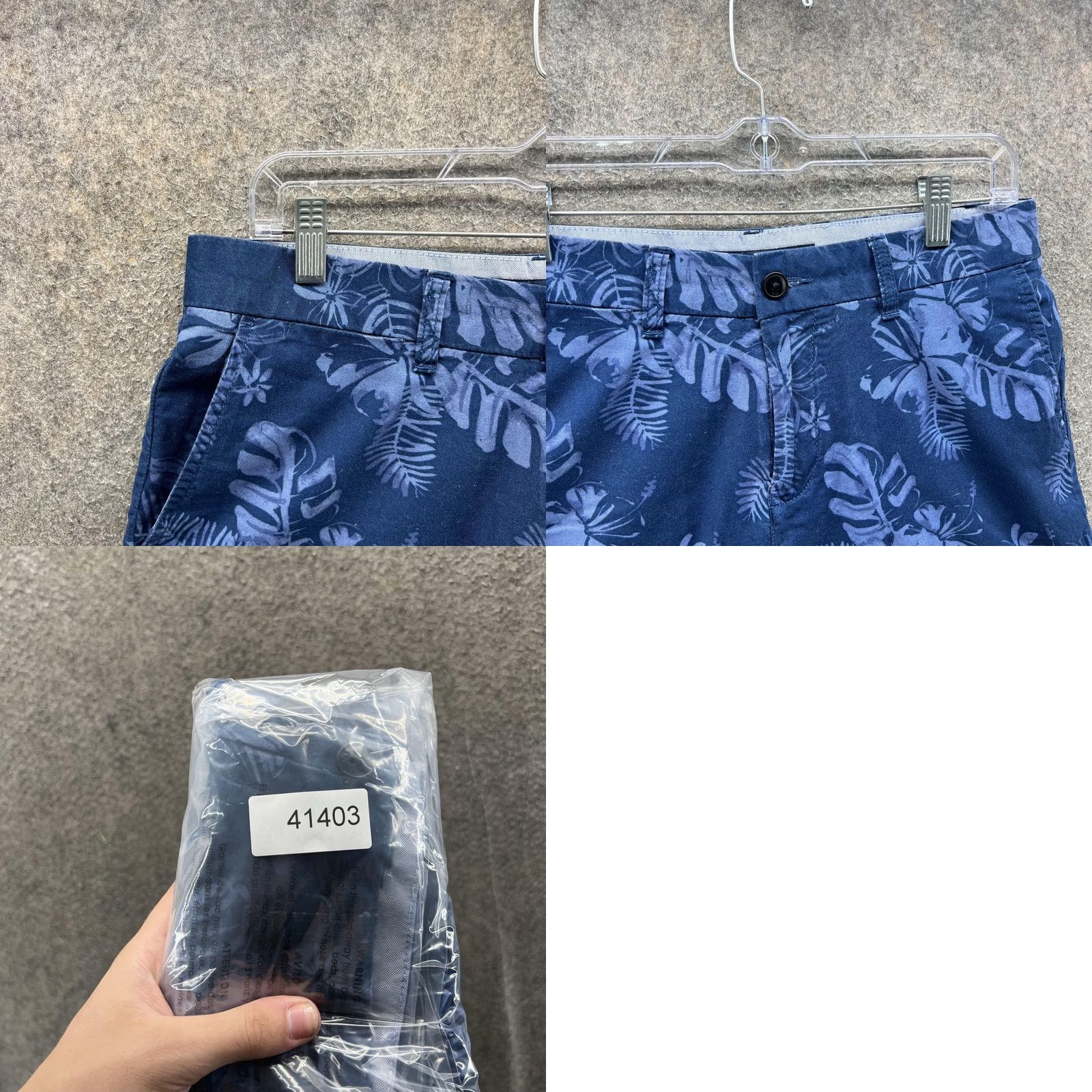 Tommy Hilfiger Tommy Hilfiger Shorts Mens 30 Blue Floral Chino Flat Front 10 Inseam Casual Size US 30 / EU 46 - 8 Thumbnail