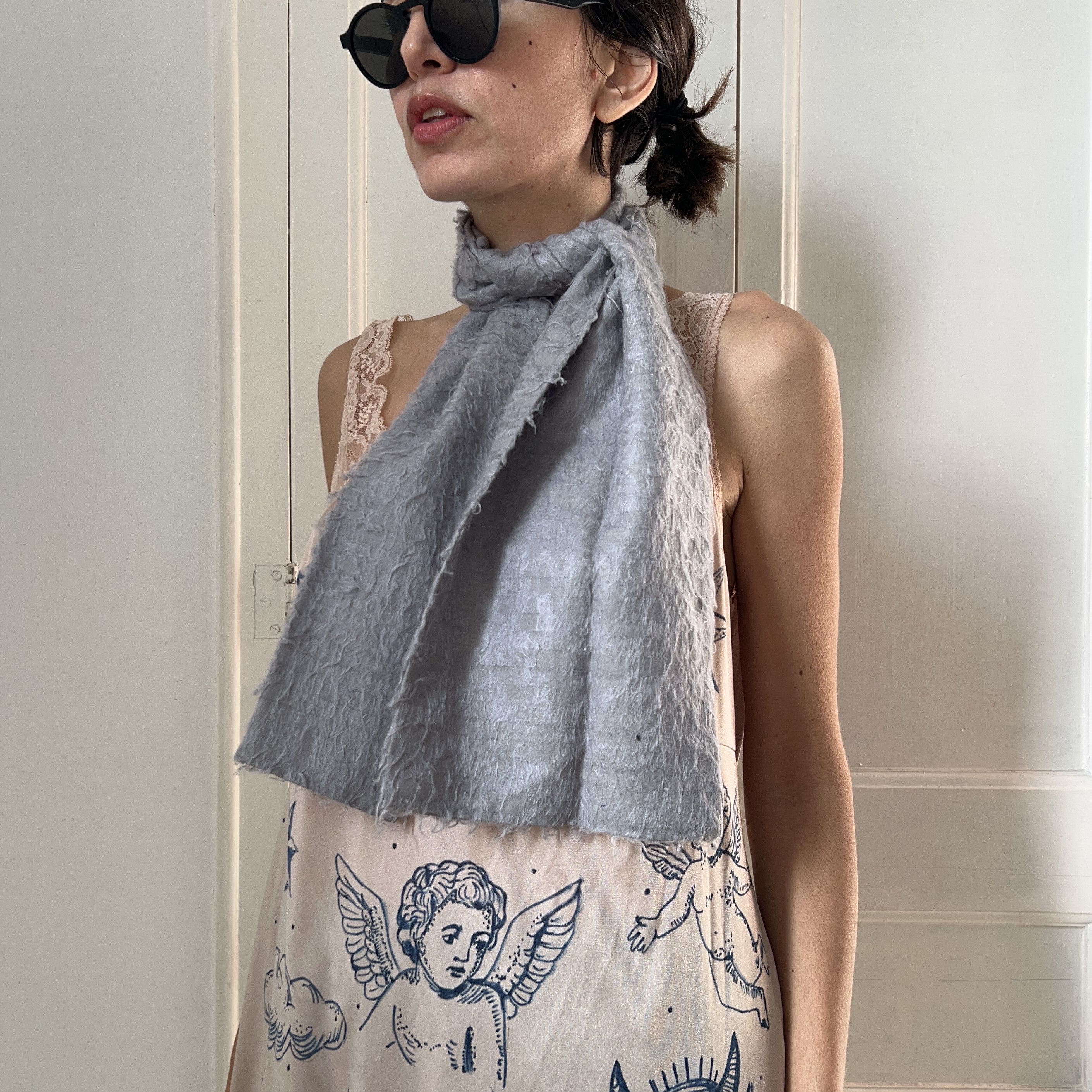 Other Vintage Pertegaz Wool Silk Scarf Size ONE SIZE - 5 Thumbnail