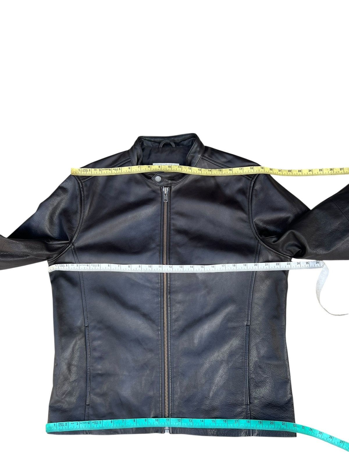 Reiss REISS Knox Cow Leather Jacket Racer Size US XL / EU 56 / 4 - 3 Thumbnail
