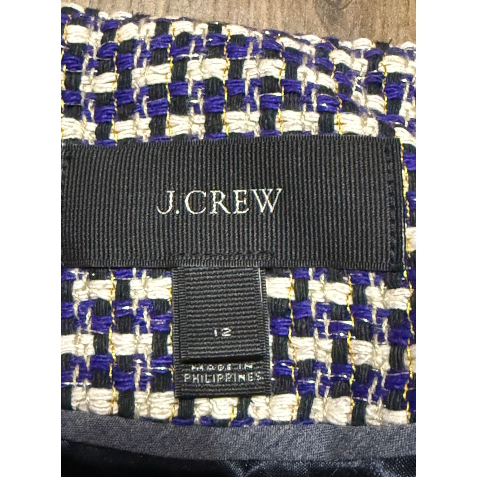 J.Crew VINTAGE J.CREW Jacket? No, Vintage not applicable. J.CREW Jacket Women's 12 Brown Black Pink Sparkle Blazer Long Sleeve Button Up Size XL / US 12-14 / IT 48-50 - 5 Thumbnail