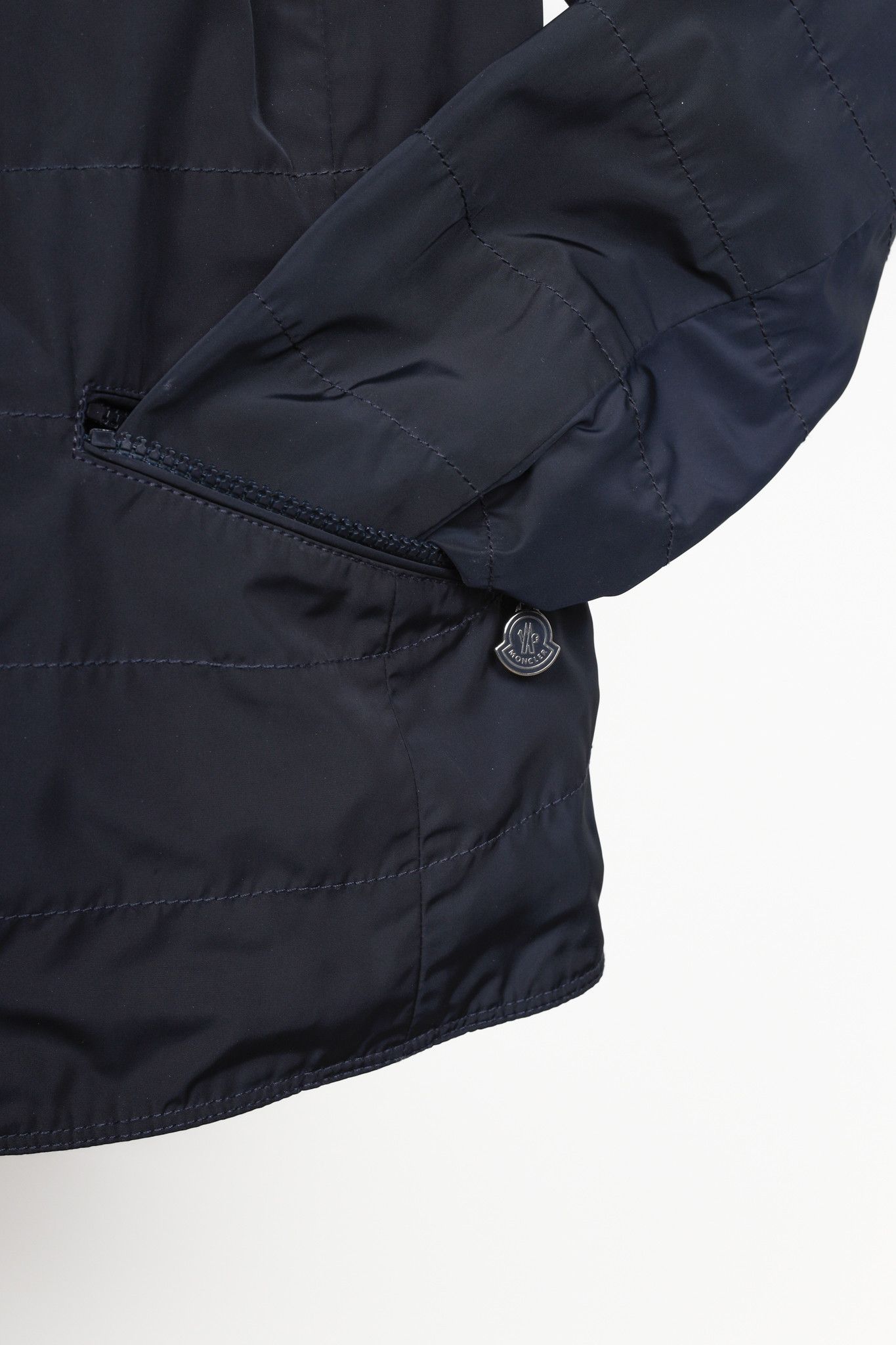 Moncler Moncler Nylon Navy Blue Jacket Blazer Size XS / US 0-2 / IT 36-38 - 8 Thumbnail